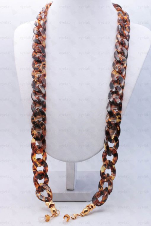 ACRYLIC BROWN TORTOISE SHELL COLOUR CHAIN FOR GLASSES