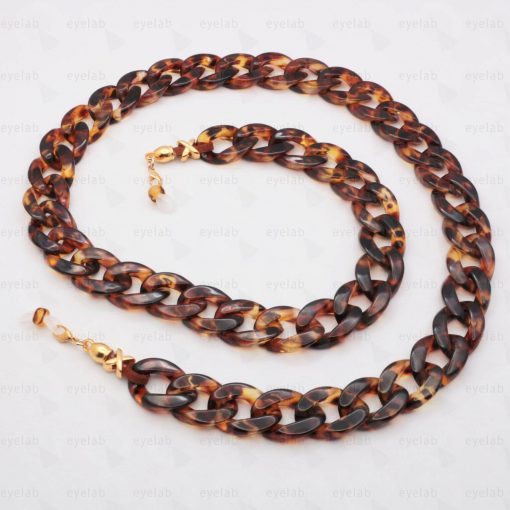 ACRYLIC BROWN TORTOISE SHELL COLOUR CHAIN FOR GLASSES