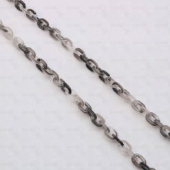 ACRYLIC THIN GREY TORTOISE COLOUR CHAIN FOR GLASSES