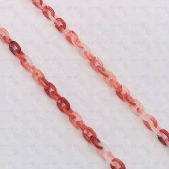 Acrylic coral red colour chain for glasses