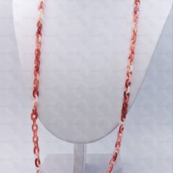 Acrylic coral red colour chain for glasses