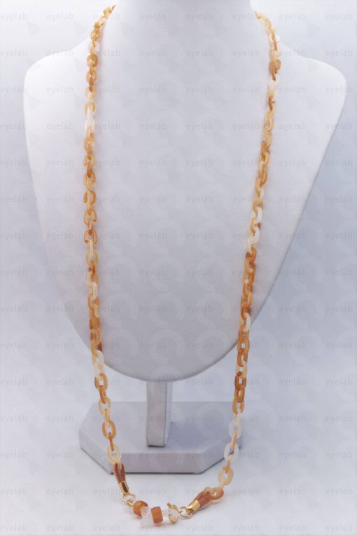 ACRYLIC THIN HONEY COLOUR CHAIN FOR GLASSES