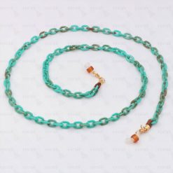 ACRYLIC THIN TURQUOISE COLOUR CHAIN FOR GLASSES