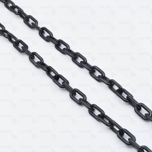 ACRYLIC THIN SHINY BLACK CHAIN FOR GLASSES