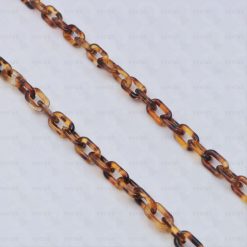 ACRYLIC THIN TORTOISE SHELL COLOUR CHAIN FOR GLASSES