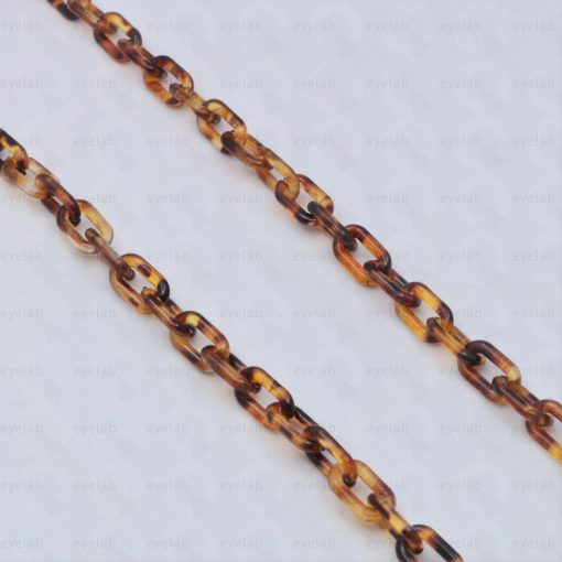 ACRYLIC THIN TORTOISE SHELL COLOUR CHAIN FOR GLASSES