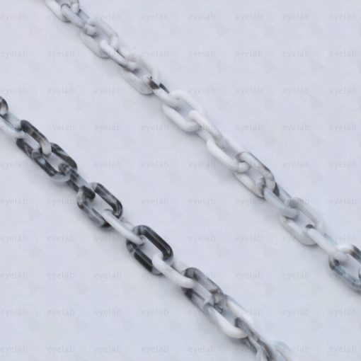 ACRYLIC GREY WHITE CHAIN FOR GLASSES