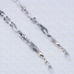 ACRYLIC GREY WHITE CHAIN FOR GLASSES