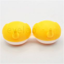 Contact lenses casa shaped as a yellow elephant